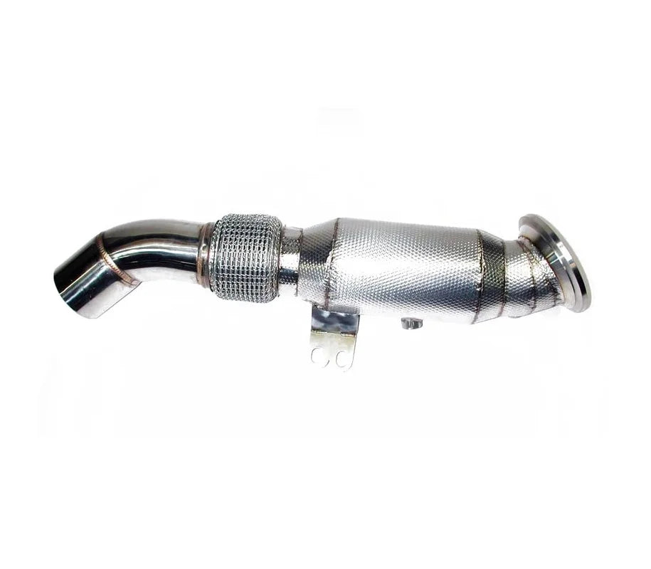 Racing Dynamics Catted Downpipe with Heat Shield - BMW B58 2016+ / M240i / 340i / 440i / 540i