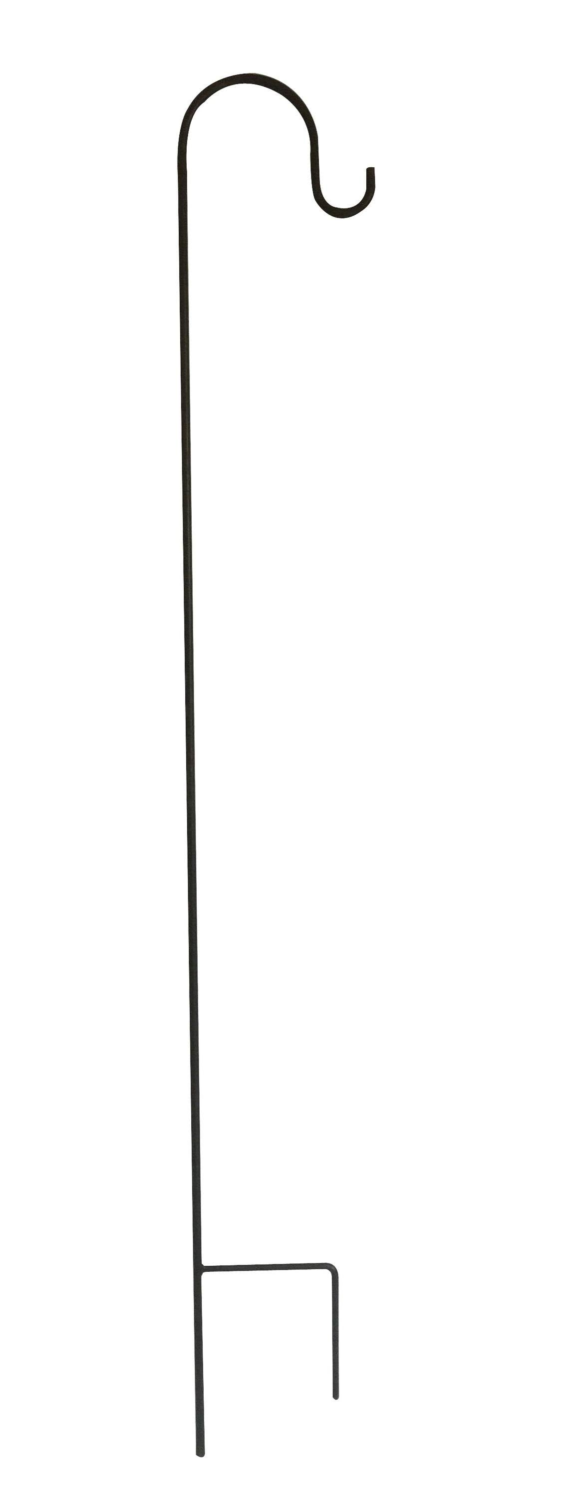 Garden Accents 90-in Black Powder Coated Metal Shepherd's Hook 84600L - Product image 1