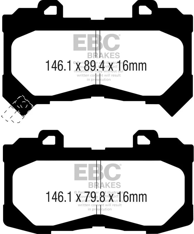 EBC - Front Yellowstuff Pad PN DP43044R