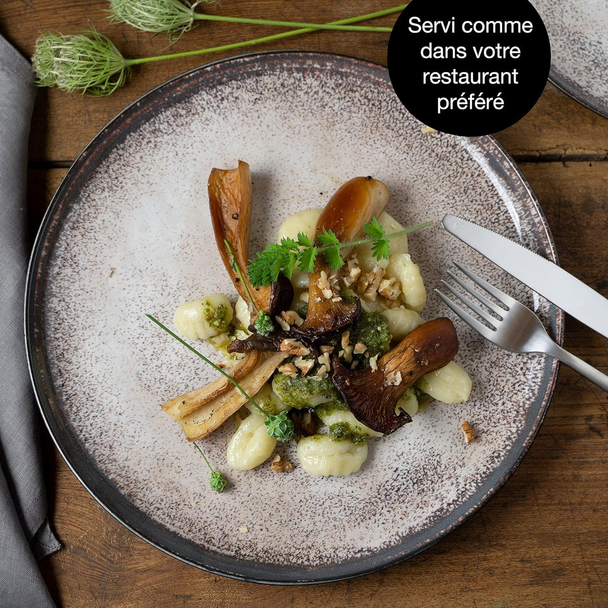 Moritz & Moritz VIDA dinner service for 6 people - 18 pieces - beige tableware and tableware 6x dinner plates, 6x soup plates, 6x breakfast plates