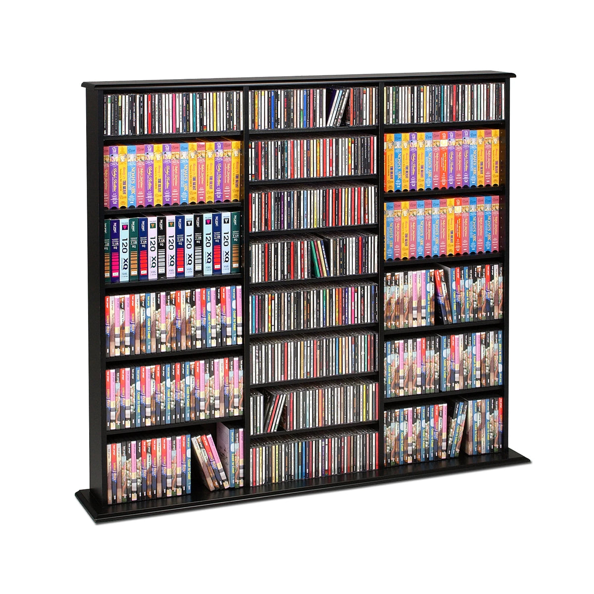 Prepac 51" Triple CD DVD Wall Media Storage Rack in Black - Product image 13