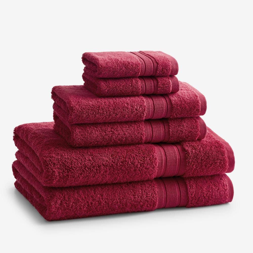 Turkish Cotton Bath Towel Set - Red - The Company Store - Product image 1