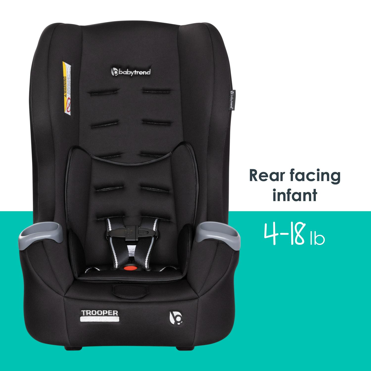 Baby Trend Trooper 3 - in - 1 Convertible Car Seat - Desert Black - Product image 4