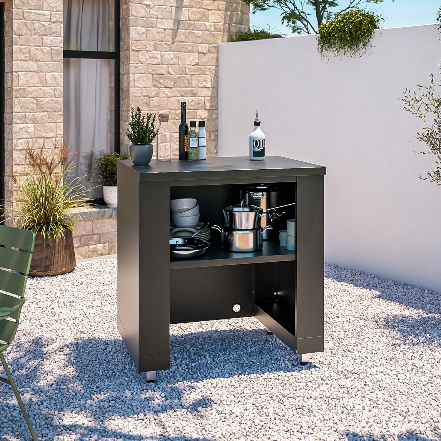 Oviala 4-element outdoor kitchen with pizza oven