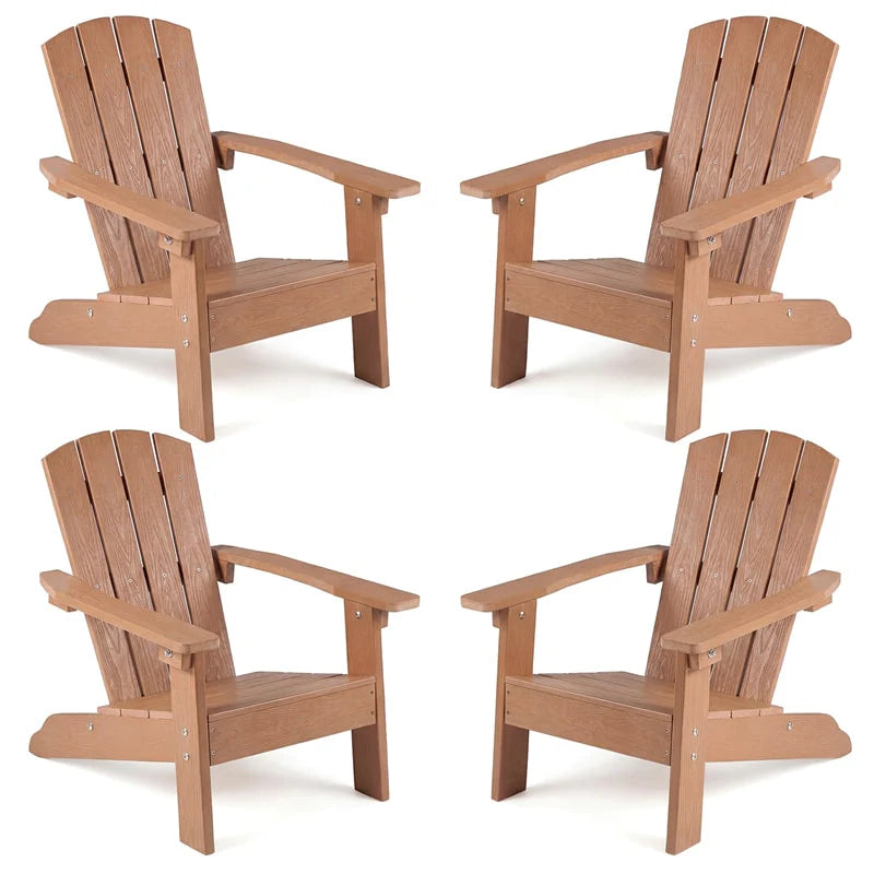 Kids Adirondack Chair, All-Weather HIPS Outdoor Chair with Ergonomic High Backrest & Armrests - Product image 65