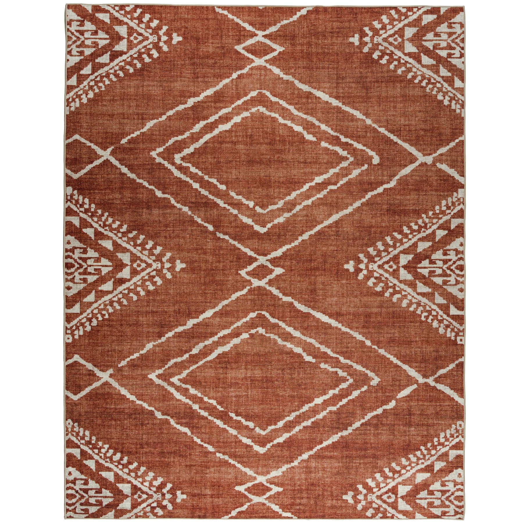ReaLife Moroccan Area Rug - Machine Washable-Stain Resistant - Recycled fibers - Living Room Dining Room - Product image 1
