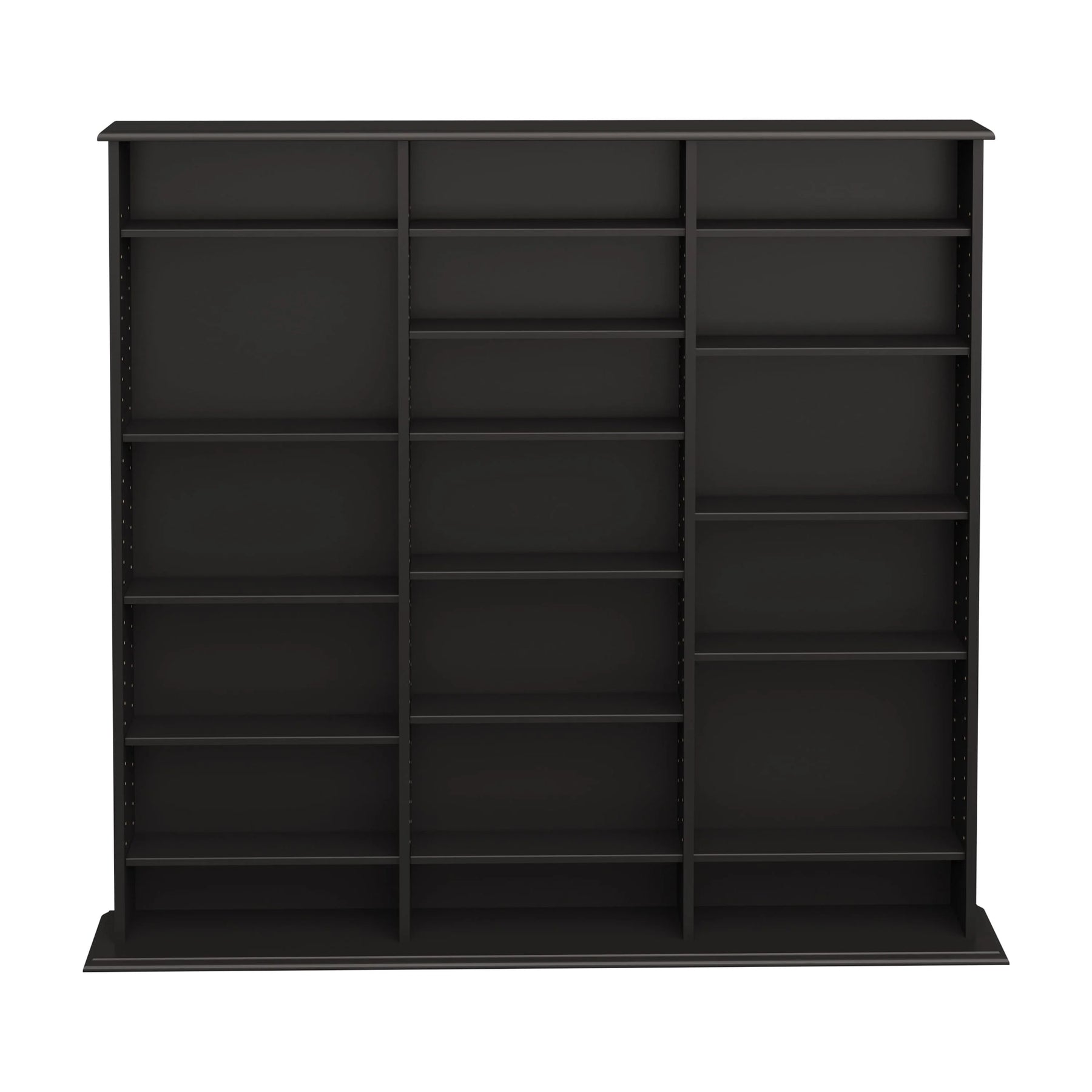 Prepac 51" Triple CD DVD Wall Media Storage Rack in Black - Product image 9