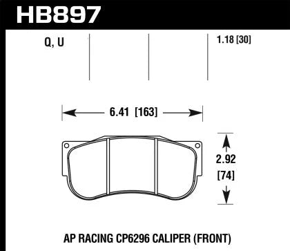 Hawk Performance HB897 Series Brake Pad
