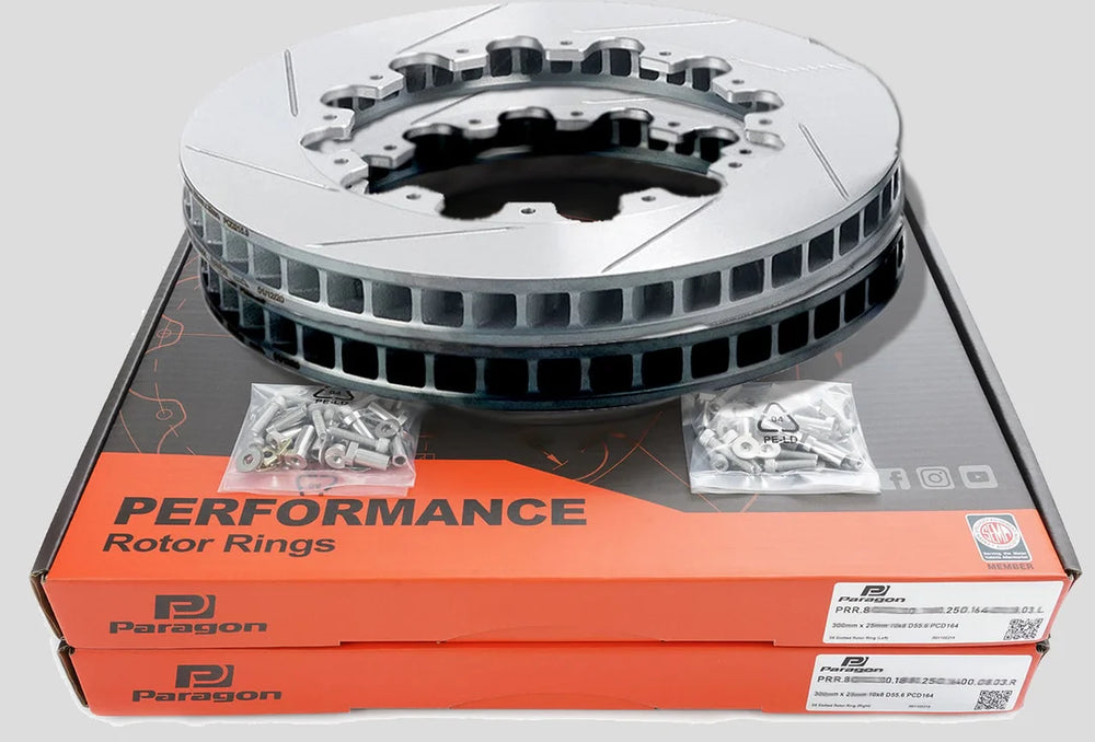 380mm Replacement Rotors - Paragon Alcon Mono6 Big Brake Kit