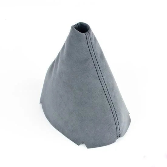 BFI VW MK5 / MK6 Manual Shift Boot - Gray Alcantara - Black Stitch