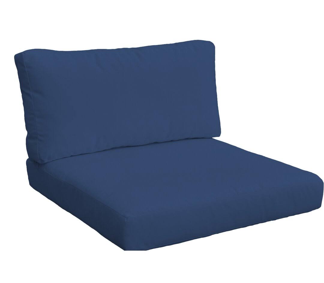 TK Classics Covers for Chair Cushions 4 Inches Thick Navy - Product image 1