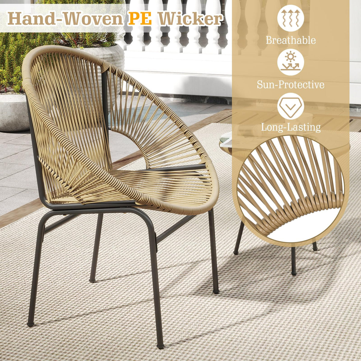 Tangkula 3 Piece Outdoor Patio Furniture Set - Product image 6