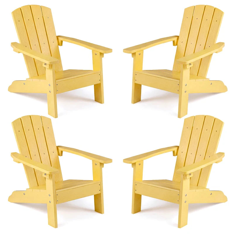 Kids Adirondack Chair, All-Weather HIPS Outdoor Chair with Ergonomic High Backrest & Armrests - Product image 76