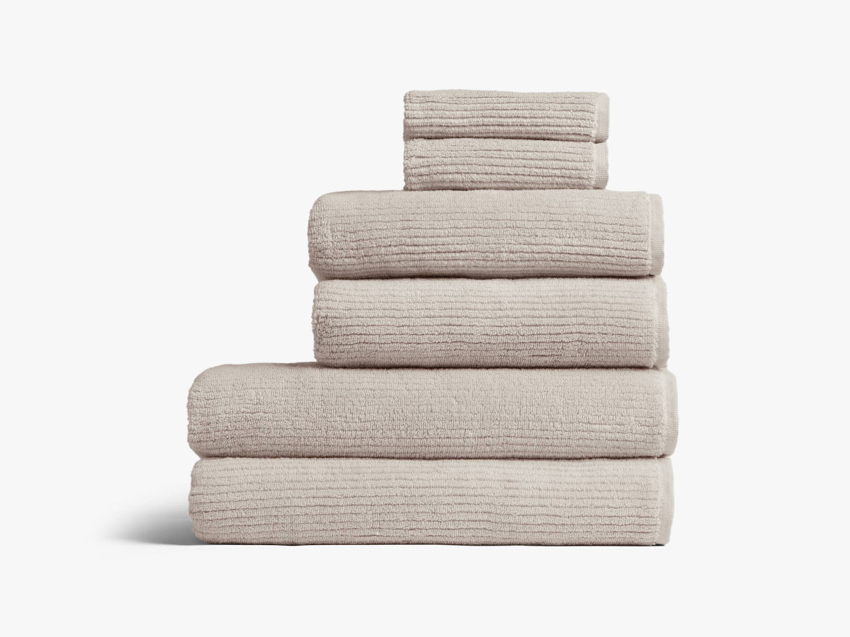 Soft Rib Bath Towel in Bone - Made in Turkey - Parachute - Product image 1