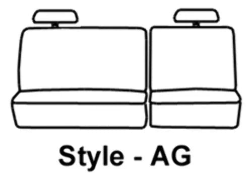 SS7454PCCH Covercraft Seat Cover Seat Style AG - 40/60 Split Bench
