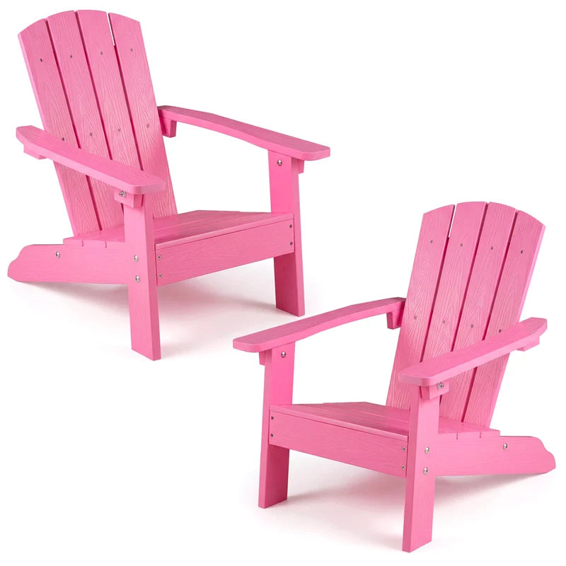 Kids Adirondack Chair, All-Weather HIPS Outdoor Chair with Ergonomic High Backrest & Armrests - Product image 52