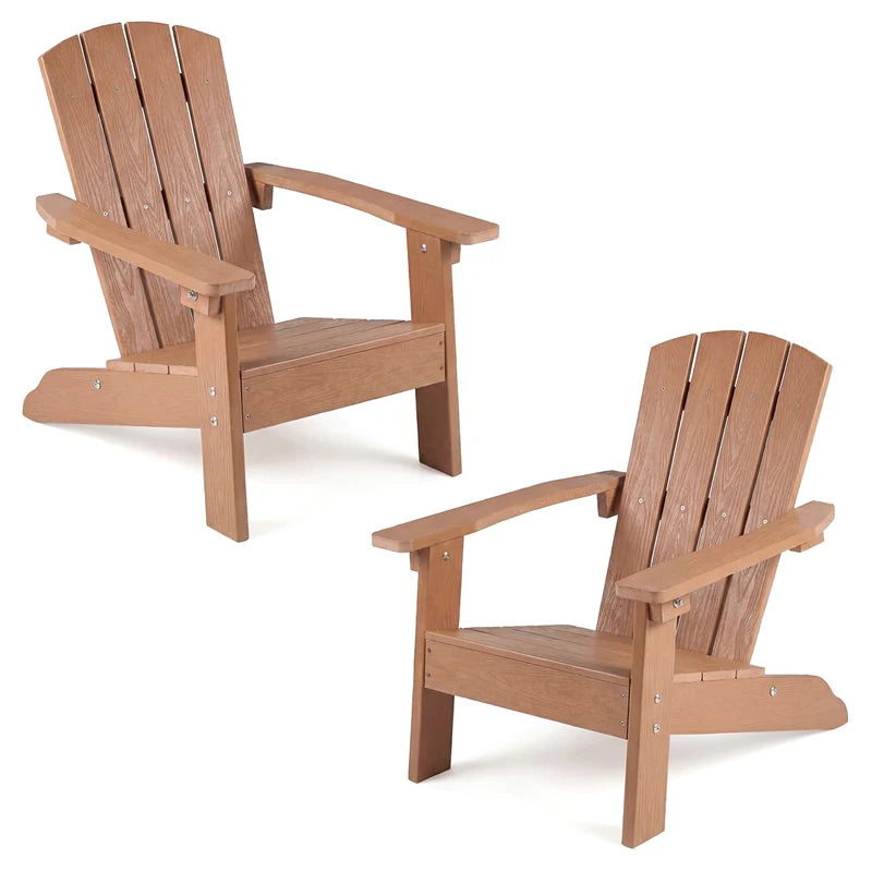 Kids Adirondack Chair, All-Weather HIPS Outdoor Chair with Ergonomic High Backrest & Armrests - Product image 63