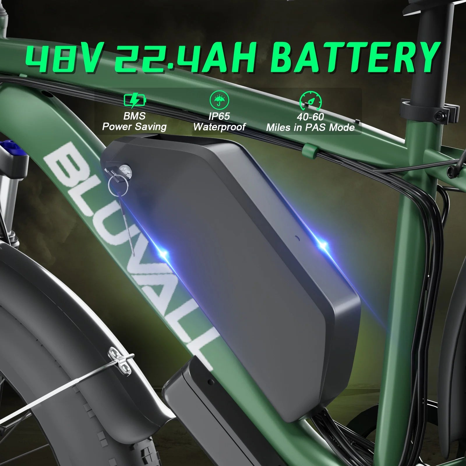 Electric Bike for Adults, 2000W 26'Fat Tire Electric Bike, 35MPH AWD Dual Motor Electric Bicycles - Product image 10
