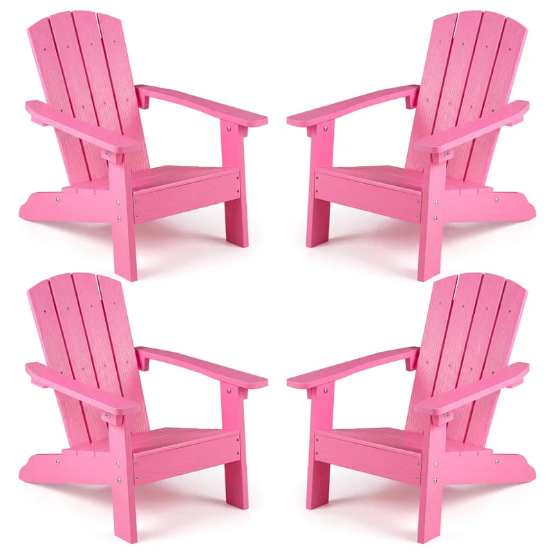 Kids Adirondack Chair, All-Weather HIPS Outdoor Chair with Ergonomic High Backrest & Armrests - Product image 54