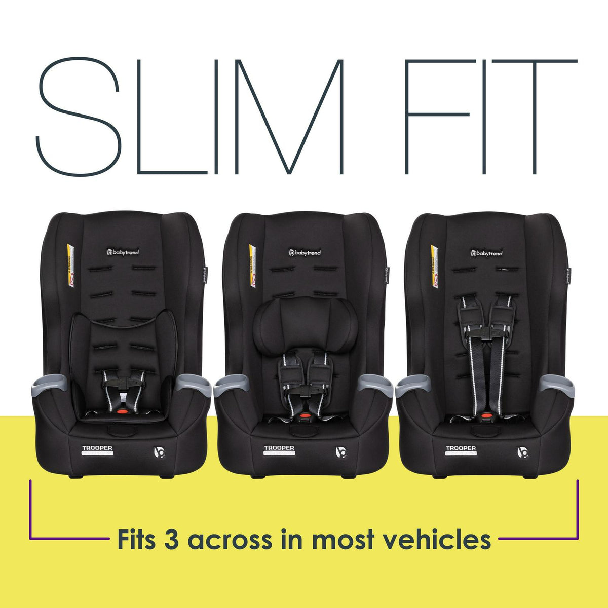 Baby Trend Trooper 3 - in - 1 Convertible Car Seat - Desert Black - Product image 3