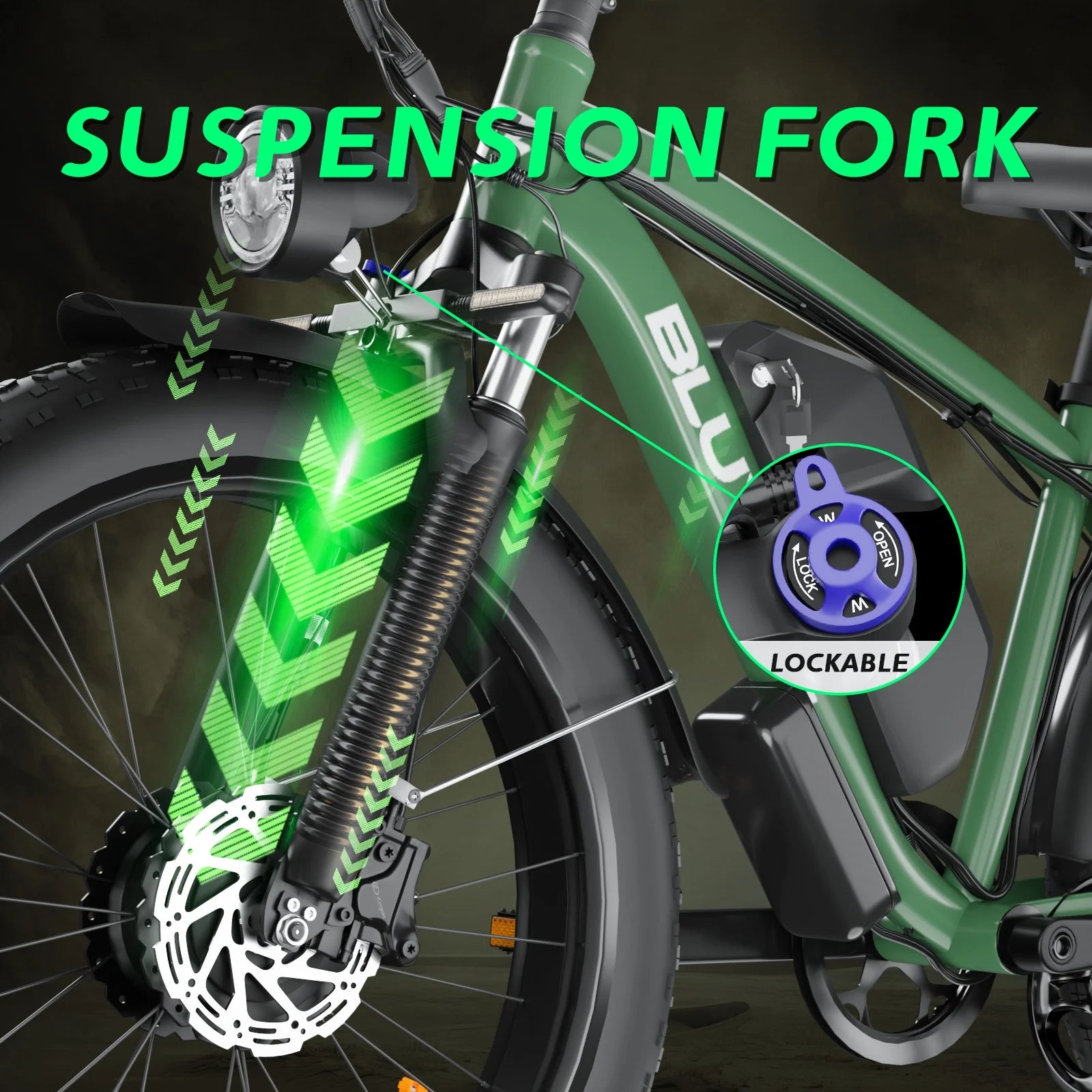 Electric Bike for Adults, 2000W 26'Fat Tire Electric Bike, 35MPH AWD Dual Motor Electric Bicycles - Product image 11