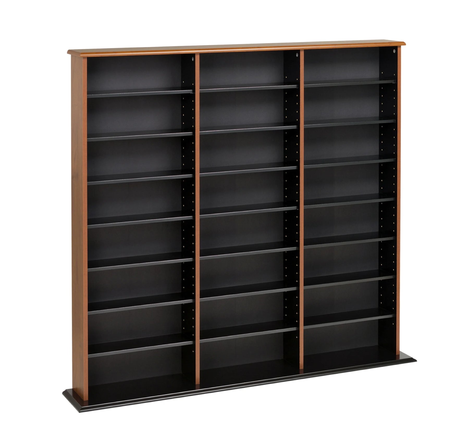 Prepac 51" Triple CD DVD Wall Media Storage Rack in Black - Product image 23