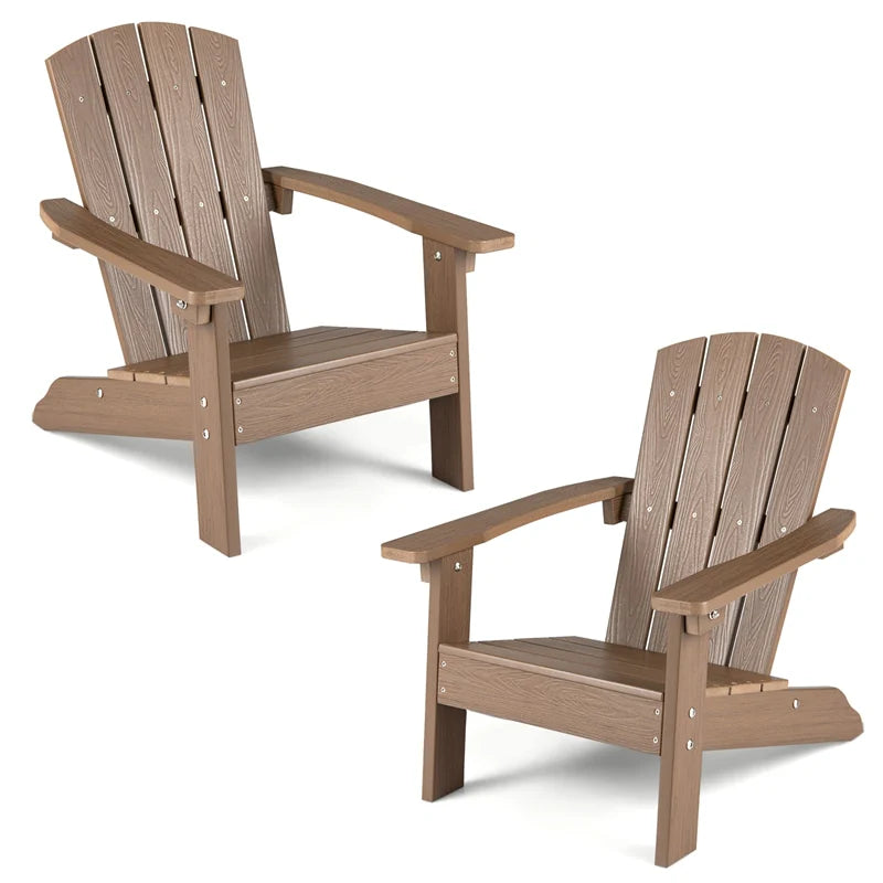 Kids Adirondack Chair, All-Weather HIPS Outdoor Chair with Ergonomic High Backrest & Armrests - Product image 19