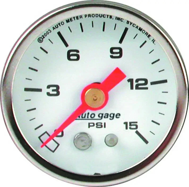 2176 Auto Meter Products Gauge Fuel Pressure 1-1/2 Inch