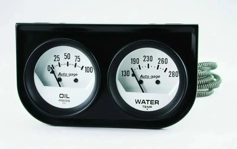 2323 Auto Meter Products Gauge Oil Pressure/ Water Temperature