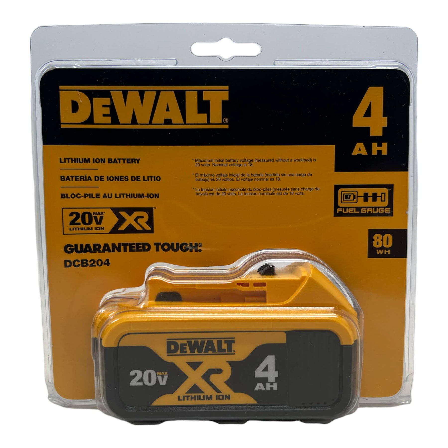 DeWalt DCB204 20V Max XR Lithium Ion Battery - Product image 1