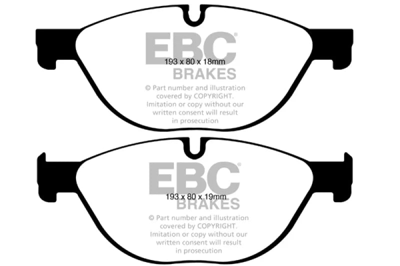 EBC - Front Yellowstuff Pad PN DP42019R