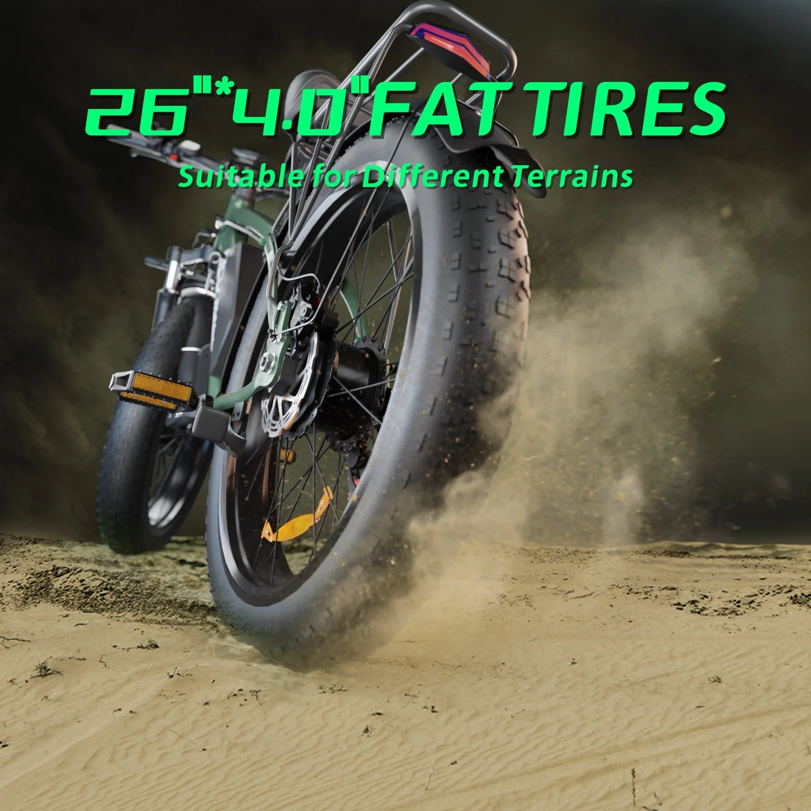 Electric Bike for Adults, 2000W 26'Fat Tire Electric Bike, 35MPH AWD Dual Motor Electric Bicycles - Product image 12