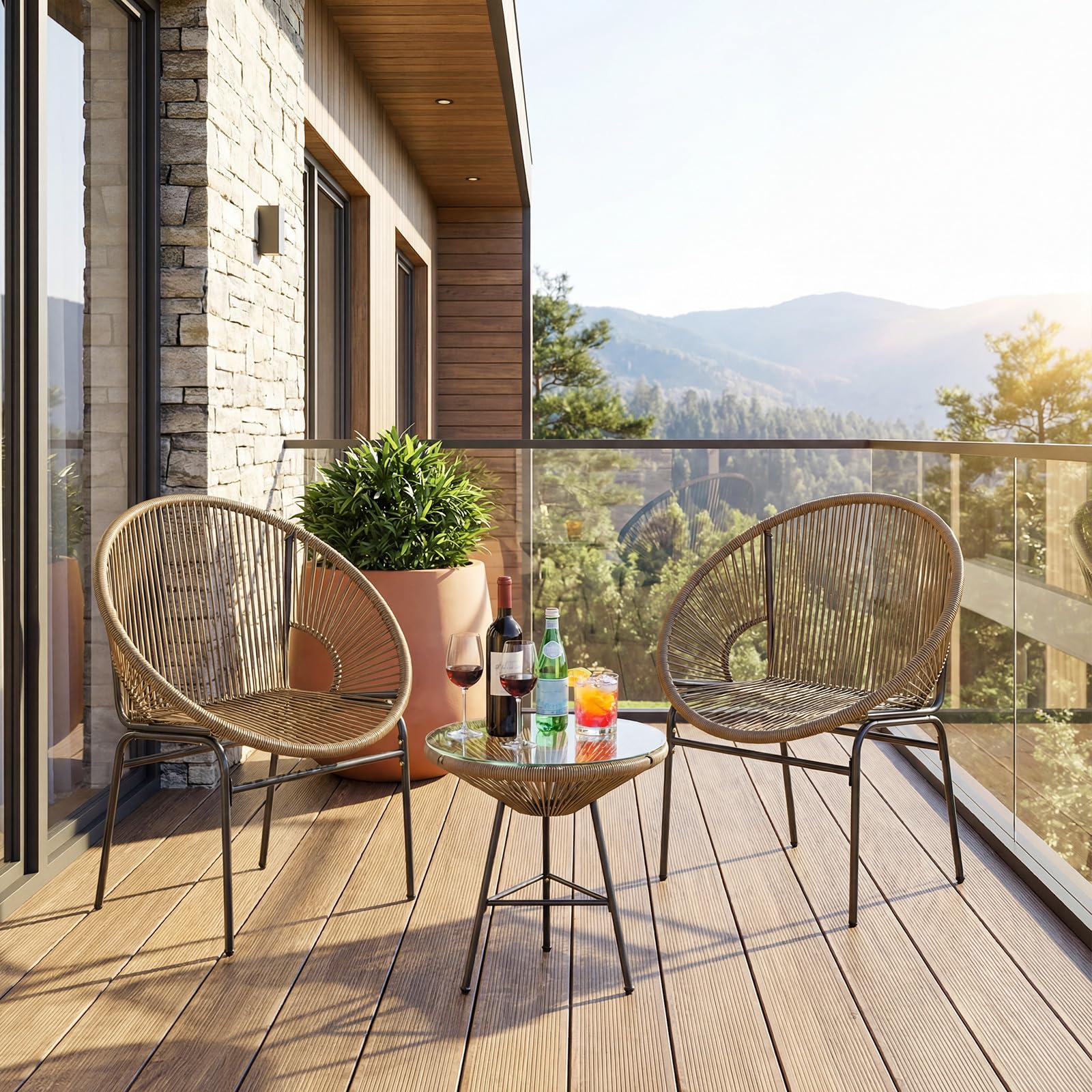 Tangkula 3 Piece Outdoor Patio Furniture Set - Product image 4