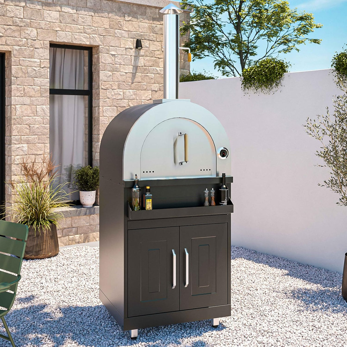 Oviala 4-element outdoor kitchen with pizza oven
