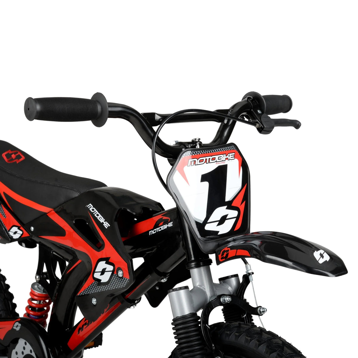 Hyper Bicycles 16" Kids Motobike with Mag Wheels, Including Training Wheels, Black/Red - Product image 8