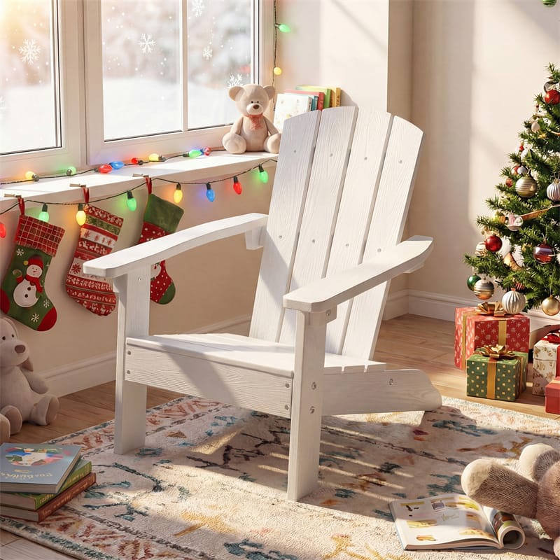 Kids Adirondack Chair, All-Weather HIPS Outdoor Chair with Ergonomic High Backrest & Armrests - Product image 29