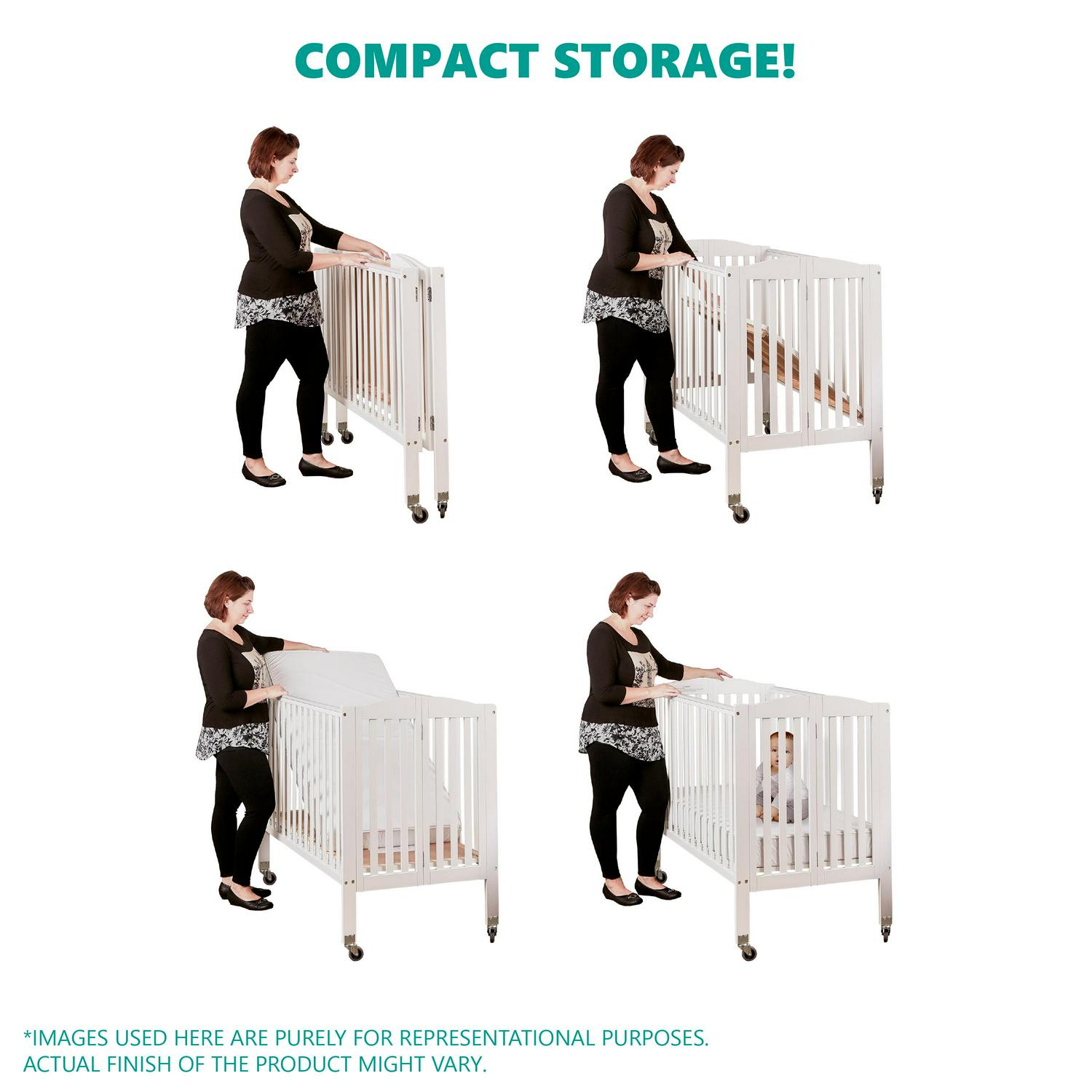 Dream on Me 3 - in - 1 Portable Crib Gray - Product image 5