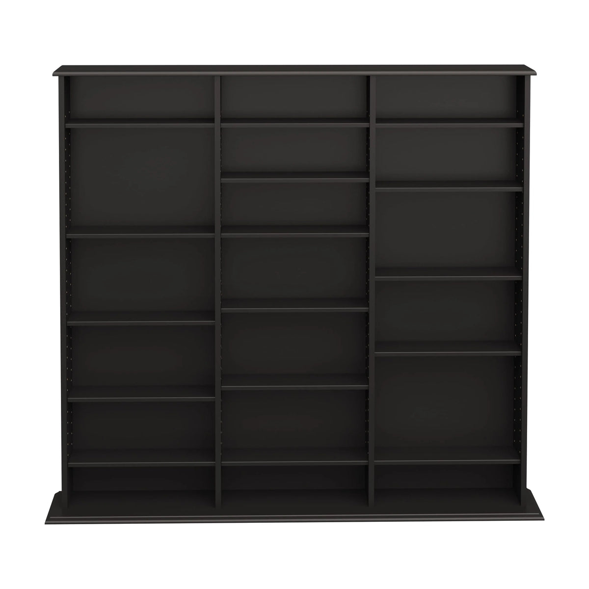 Prepac 51" Triple CD DVD Wall Media Storage Rack in Black - Product image 9