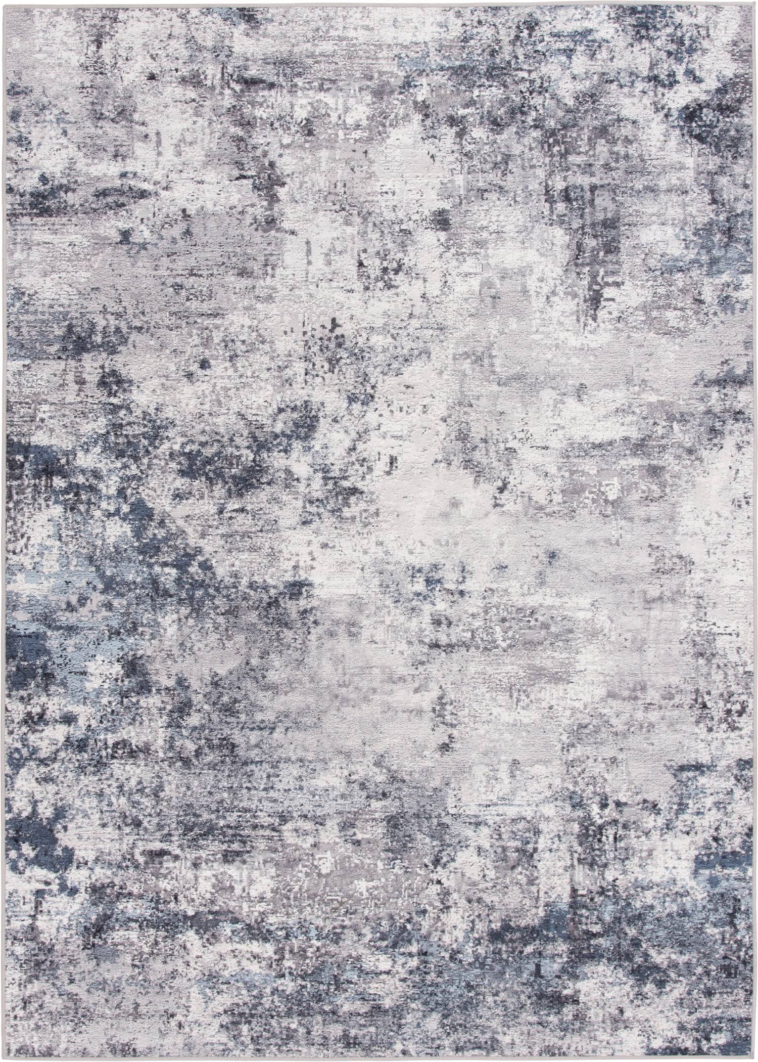 Better Homes & Gardens 5'x7' Abstract Machine Washable Area Rug - Navy - Each - Product image 1