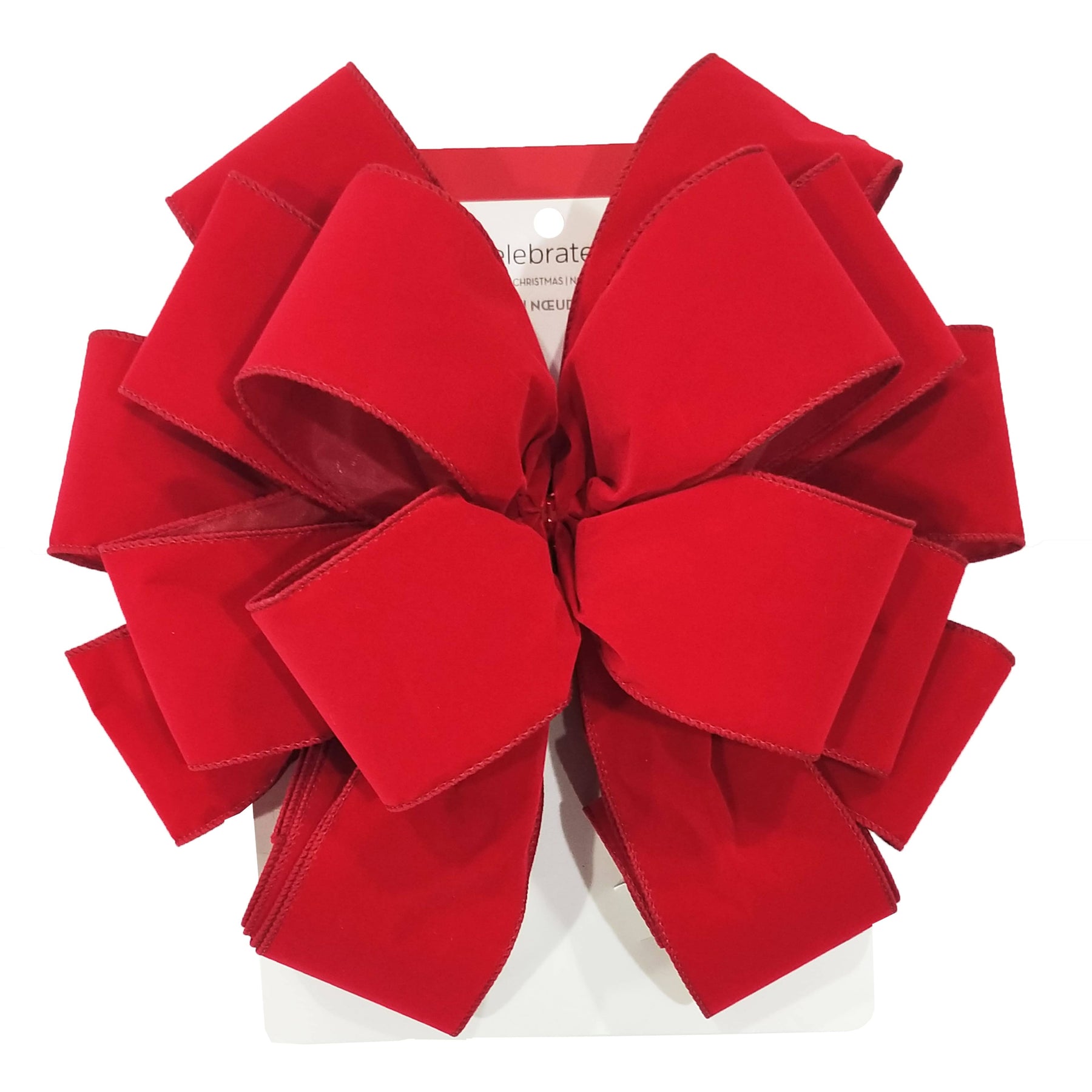 20.5" Bright Red Christmas Tree Bow Topper by Ashland by Celebrate It - Michaels - Product image 1