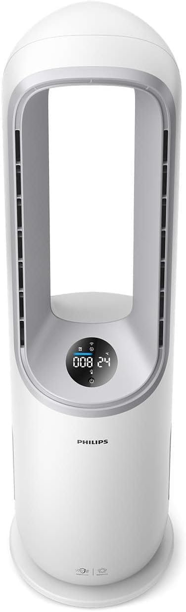 Philips Air Performer 2-in-1: Purifier & Cooling Fan – Cleans 70m², Eliminates 99.97% of Allergens and Pollutants. HEPA Filter, Smart Sensors, Alexa, App (AMF765/10)