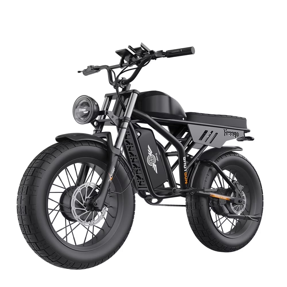 Freego F3 Pro 2000W Dual Motor Electric Bike for Adults, & Dual Battery 48V/40ah, 20"x4.0" Fat Tires Off Road Electric Bicycle with