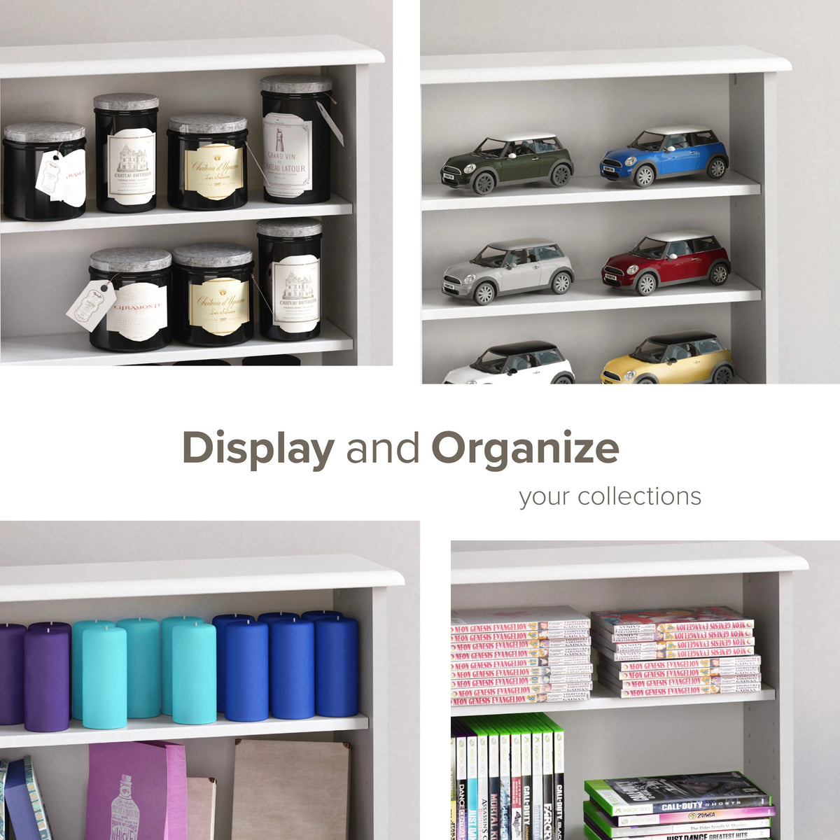 Prepac 51" Triple CD DVD Wall Media Storage Rack in Black - Product image 22