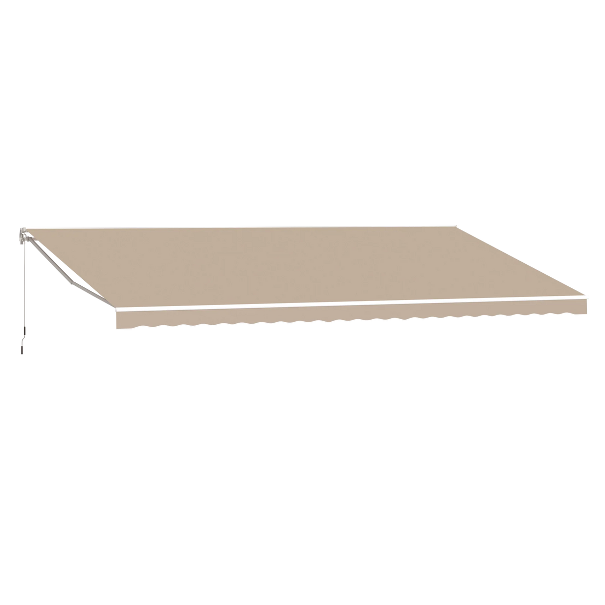 AECOJOY 14'x10' Manual Retractable Awning Sun Shade, Patio Awning Canopy - Product image 11