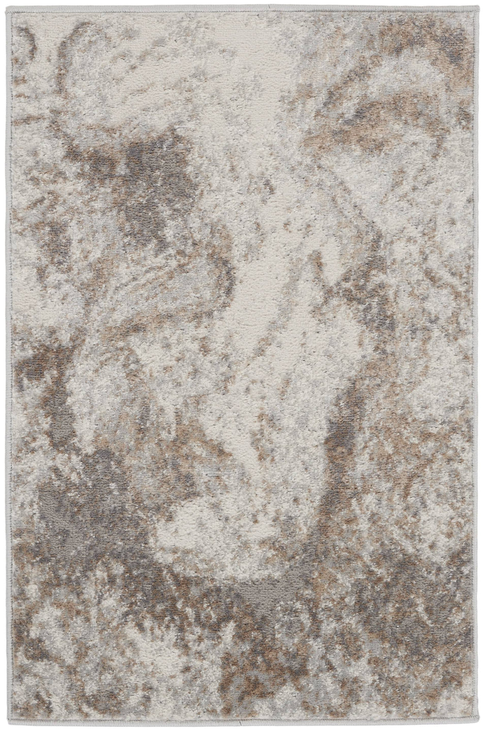 Nourison Elation ETN02 Area Rug - Ivory Grey - 5'3" x 7'3"