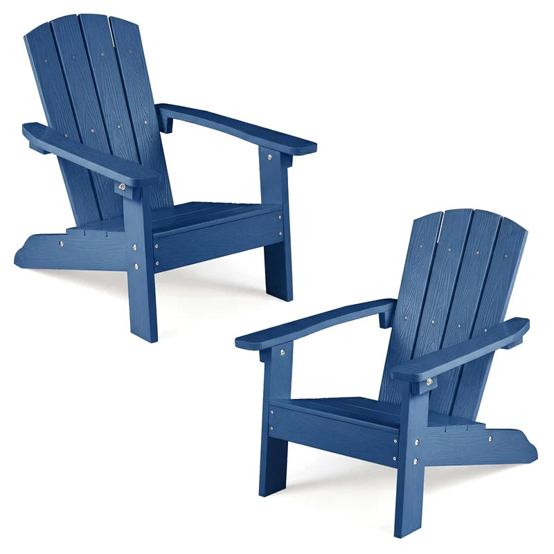 Kids Adirondack Chair, All-Weather HIPS Outdoor Chair with Ergonomic High Backrest & Armrests - Product image 8