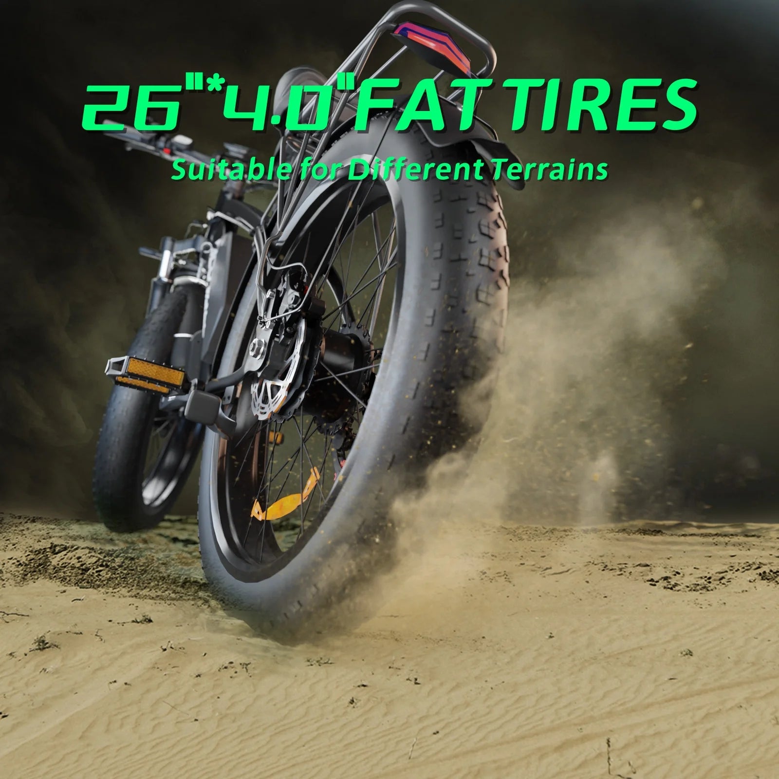 Electric Bike for Adults, 2000W 26'Fat Tire Electric Bike, 35MPH AWD Dual Motor Electric Bicycles - Product image 7