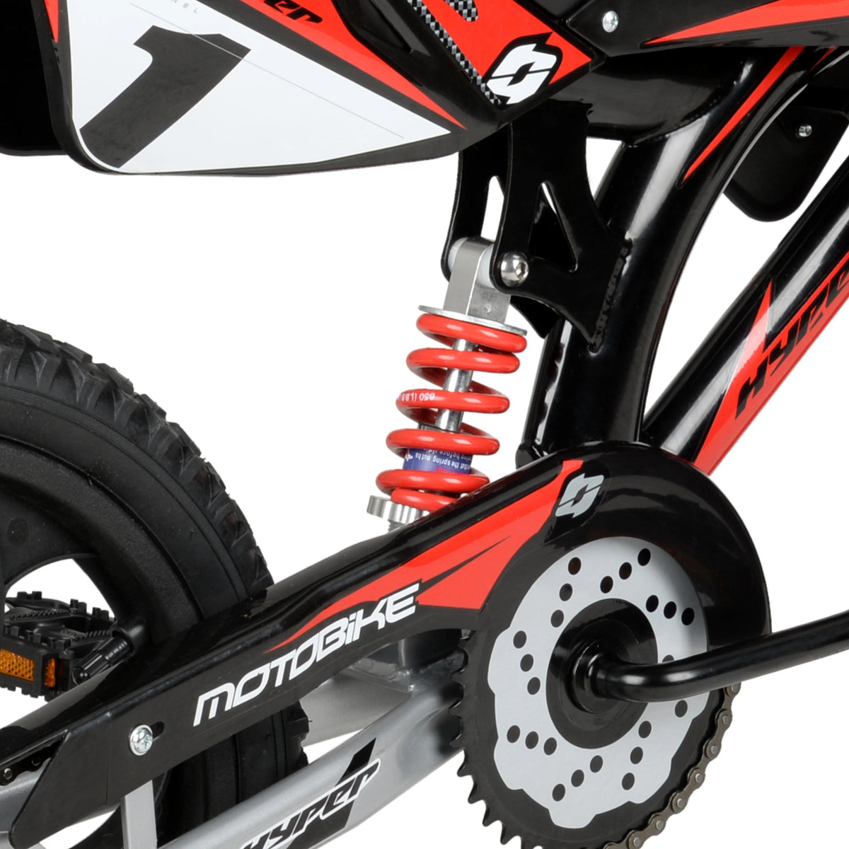 Hyper Bicycles 16" Kids Motobike with Mag Wheels, Including Training Wheels, Black/Red - Product image 11