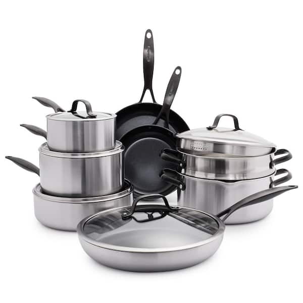 Venice Pro Noir Tri - Ply Stainless Steel Healthy Ceramic Nonstick 13 Piece Cookware Pots and Pans Set - Product image 1