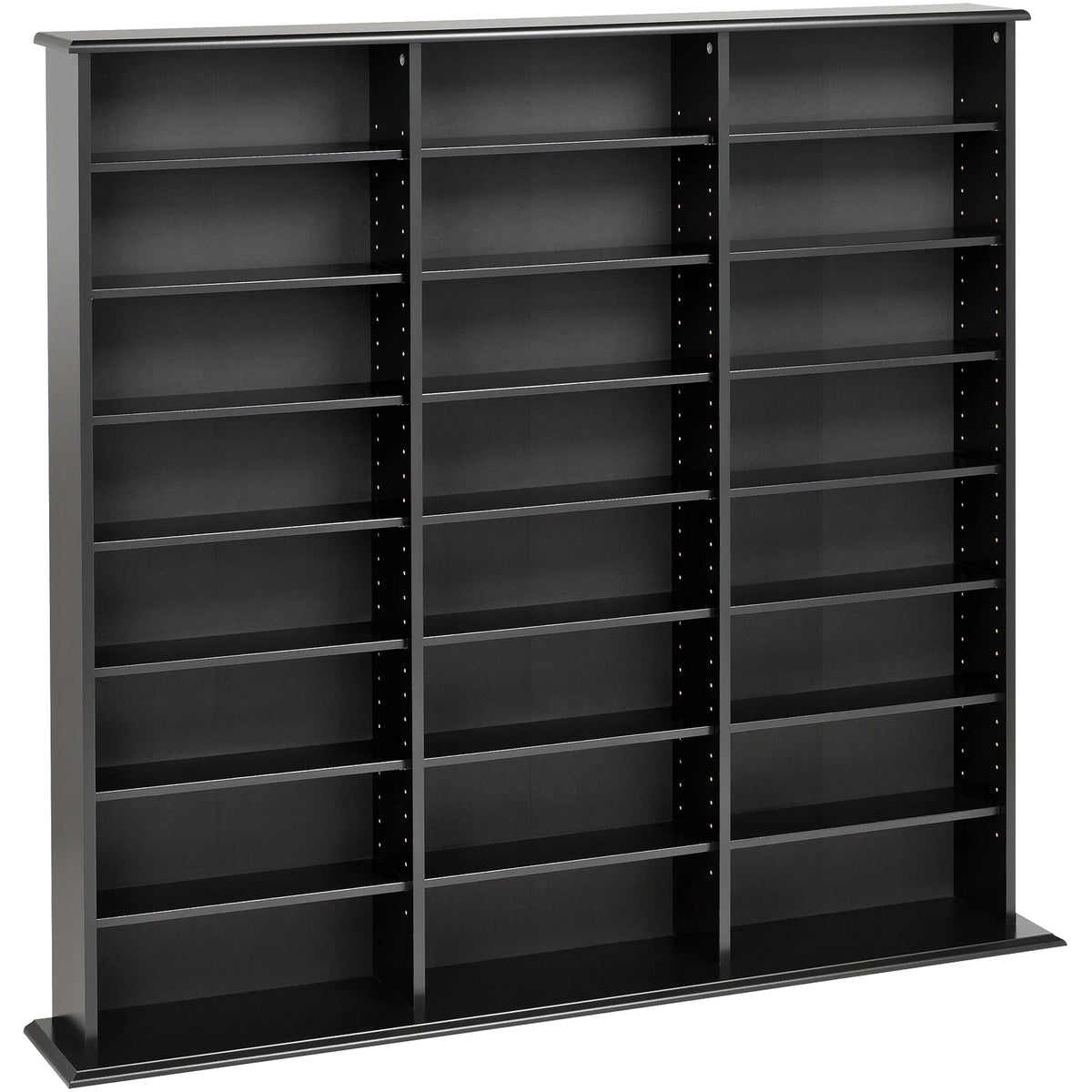 Prepac 51" Triple CD DVD Wall Media Storage Rack in Black - Product image 10
